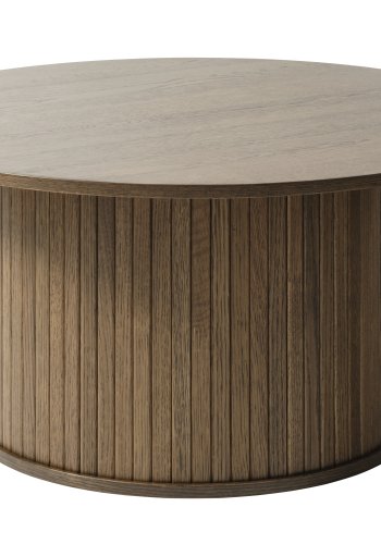 Nola sofabord, rund - rgfarvet egefinér (90)