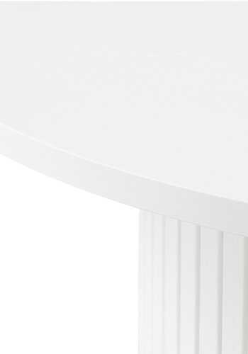 Nola sofabord, rund - hvid egefinér (90)