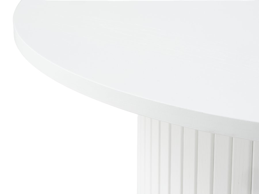 Nola sofabord, rund - hvid egefinér (90)