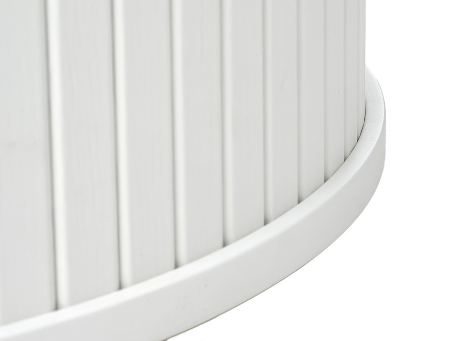 Nola sofabord, rund - hvid egefinér (90)