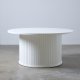 Nola sofabord, rund - hvid egefinér (90)