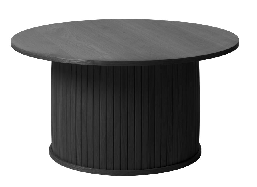 Nola sofabord, rund - sort egefinér (90)