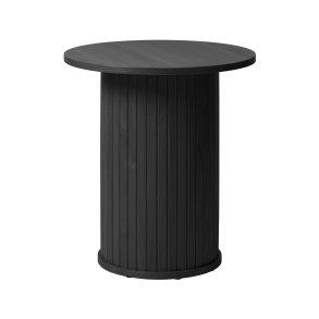 Nola piedestalbord, rund - sort egefinér (50)