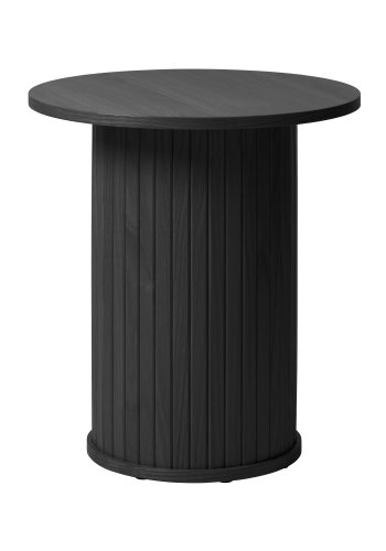 Nola piedestalbord, rund - sort egefinér (50)