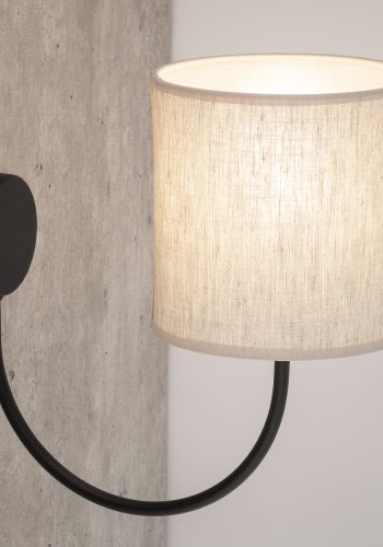 TK Torens vglampe - natur hr og sort metal