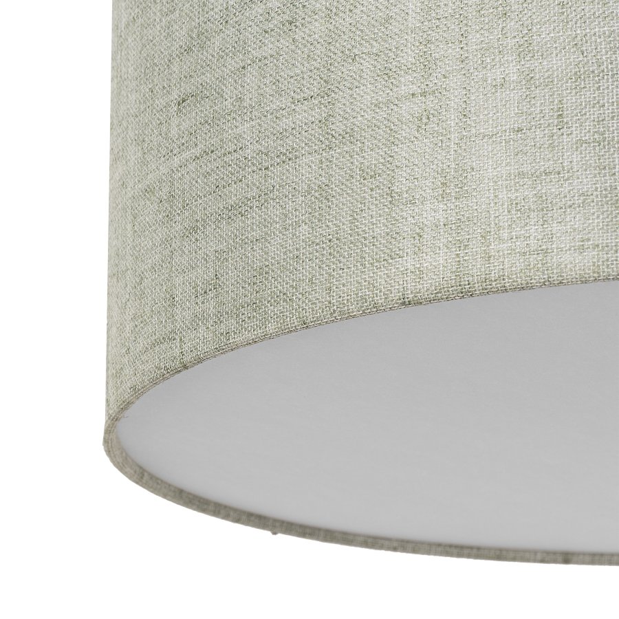 TK Earth brnelampe - stof, plastik og hvid metal