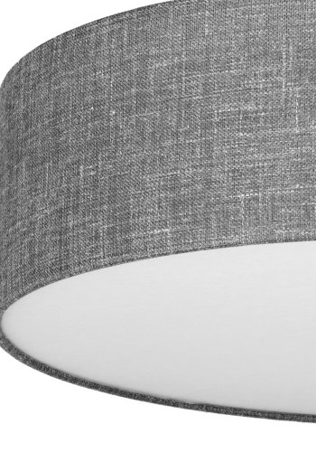 TK Earth brnelampe - stof, plastik og hvid metal