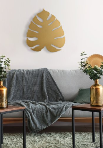 TK Monstera vglampe - guld metal