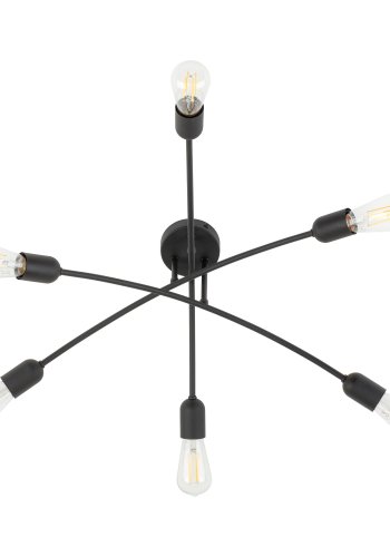 TK Helix loftlampe - sort metal