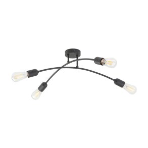 TK Helix loftlampe - sort metal