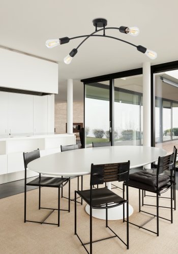 TK Helix loftlampe - sort metal