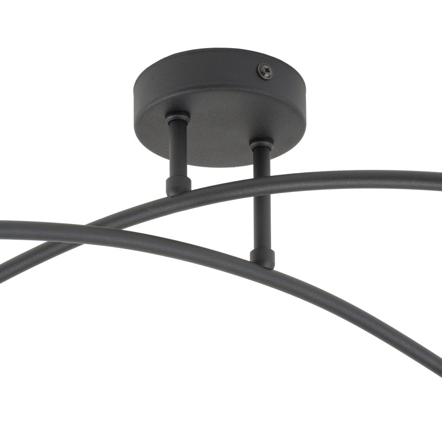 TK Helix loftlampe - sort metal