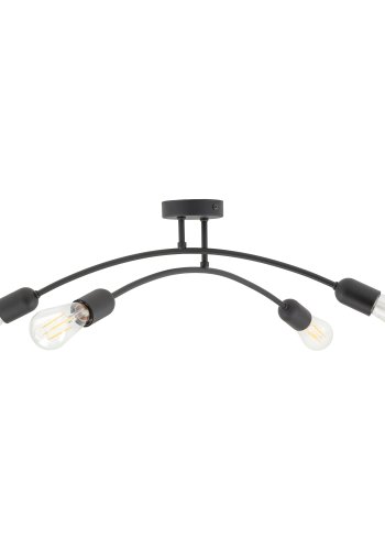 TK Helix loftlampe - sort metal