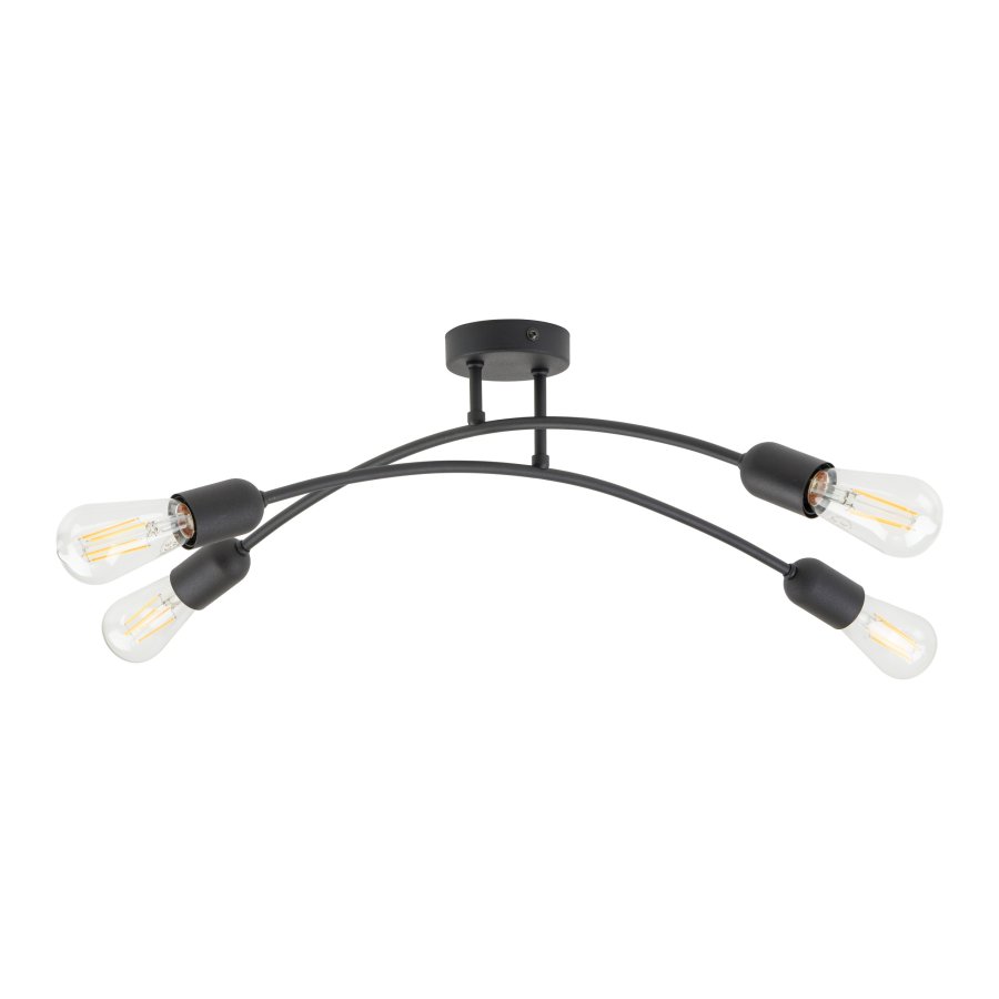 TK Helix loftlampe - sort metal