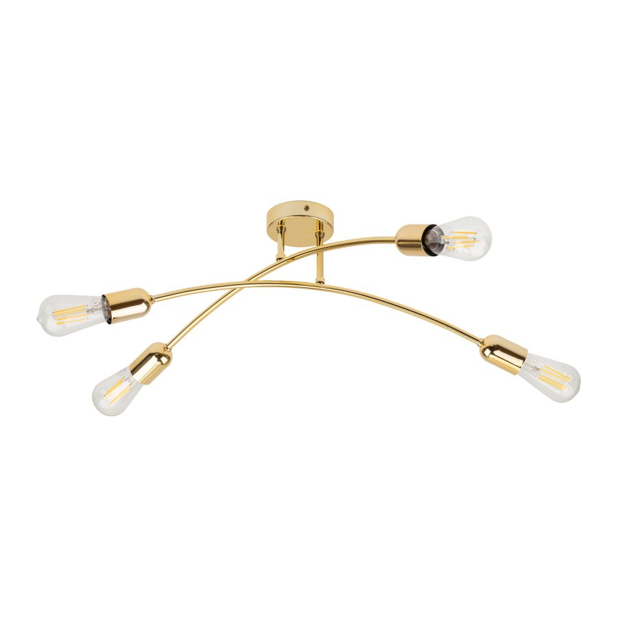 TK Helix loftlampe - guld metal