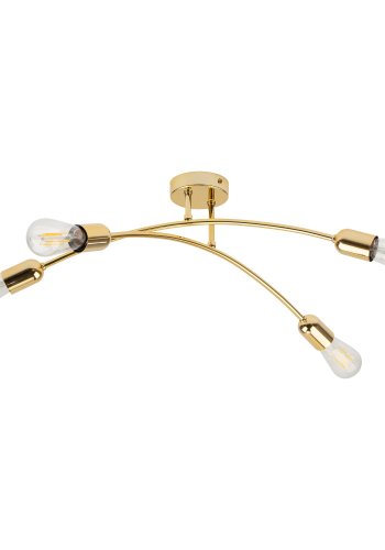 TK Helix loftlampe - guld metal