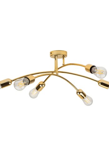 TK Helix loftlampe - guld metal