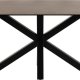 ACT NORDIC Heaven spisebord, rektangulr - rustbrun keramik og sort stl (200x100)