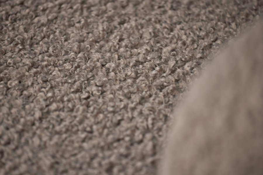 VIND COLLECTION Nordkoster lnestol, m. armln - beige bamsestof polyester og sort stl