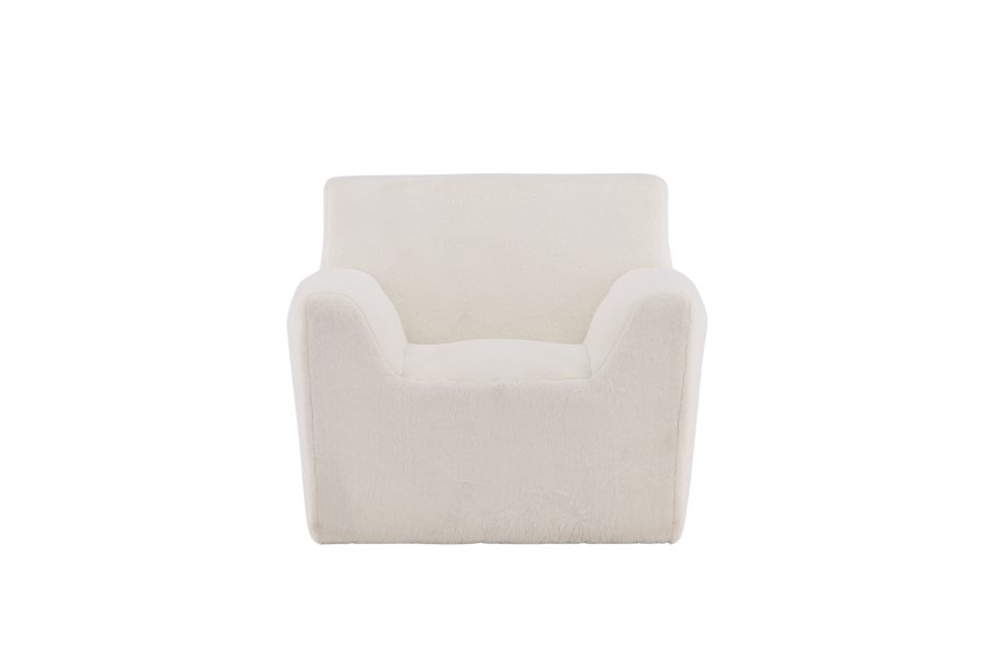 VIND COLLECTION Rossö lnestol, m. armln - hvid uld fleece