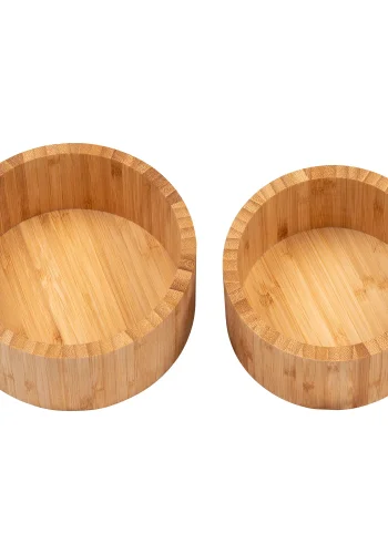 HOUSE NORDIC Opbevarings boks, bambus, natur, st af 2