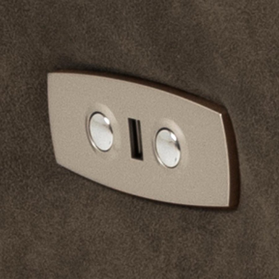 ACT NORDIC Kamares recliner, m. el, C stik, USB-A, drejefunktion - antracitgr stof og sort stl