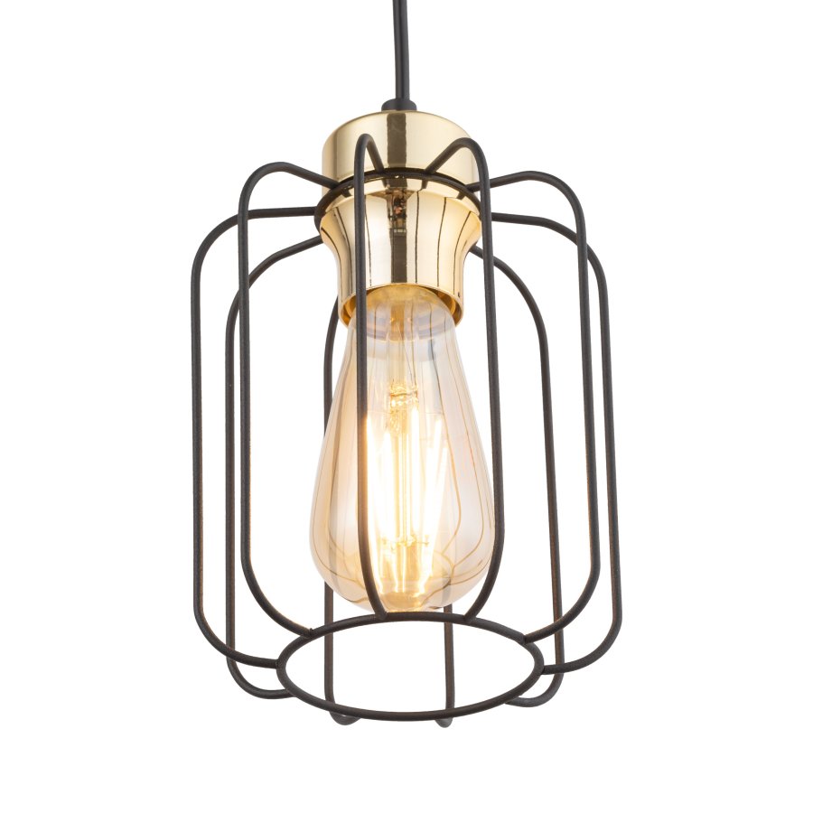 TK Galaxy loftlampe - kobber og sort metal