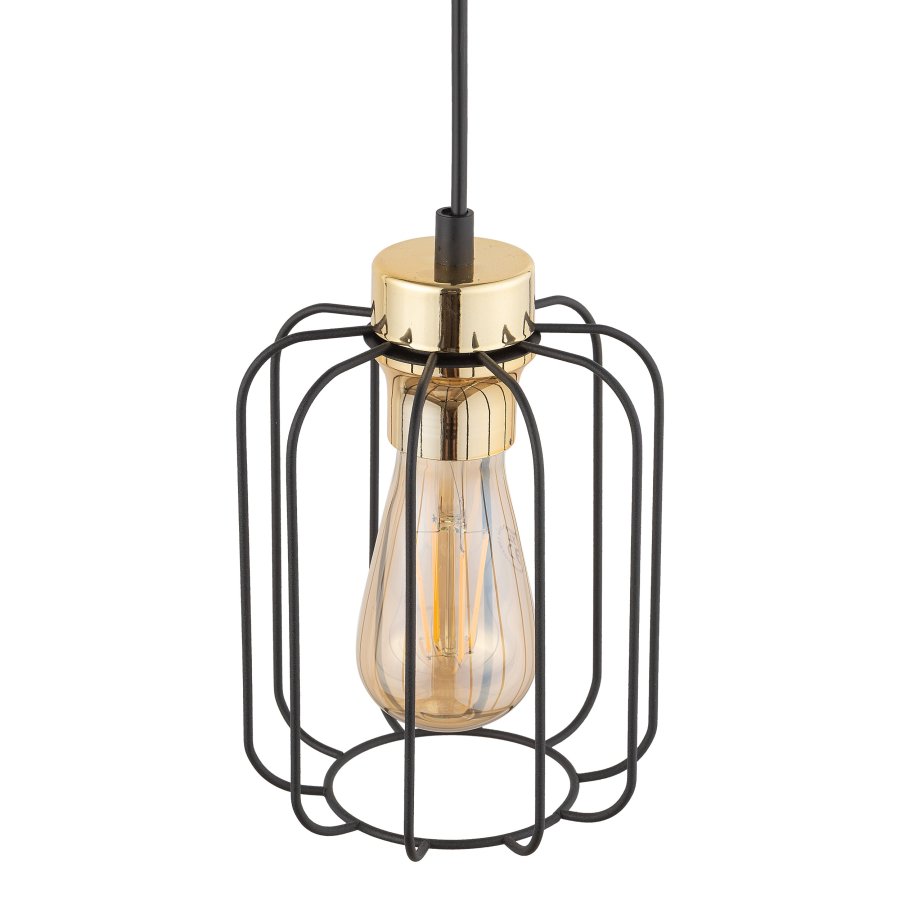 TK Galaxy loftlampe - kobber og sort metal