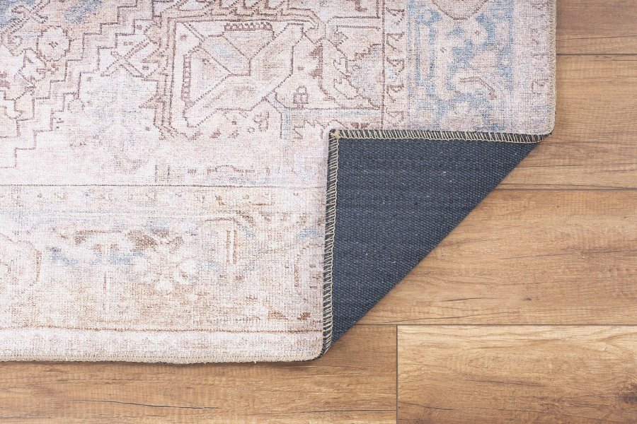 TEPPI Dorian gulvtppe, m. mnster, rektangulr - multifarvet polyester (230x330)