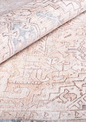 TEPPI Dorian gulvtppe, m. mnster, rektangulr - multifarvet polyester (230x330)