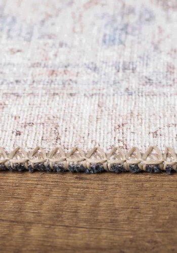 TEPPI Dorian gulvtppe, m. mnster, rektangulr - multifarvet polyester (230x330)