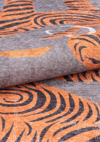 TEPPI Opus Hall gulvtppe, m. mnster, rektangulr - multifarvet polyester (75x150)