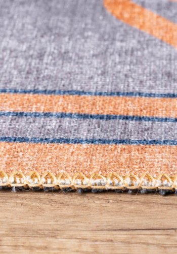 TEPPI Opus Hall gulvtppe, m. mnster, rektangulr - multifarvet polyester (75x150)