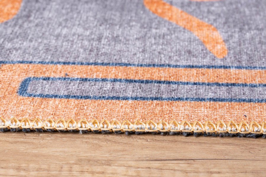 TEPPI Opus Hall gulvtppe, m. mnster, rektangulr - multifarvet polyester (75x150)