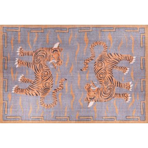 TEPPI Opus gulvtppe, m. mnster, rektangulr - multifarvet polyester (210x310)