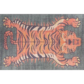 TEPPI Opus gulvtppe, m. mnster, rektangulr - multifarvet polyester (140x190)