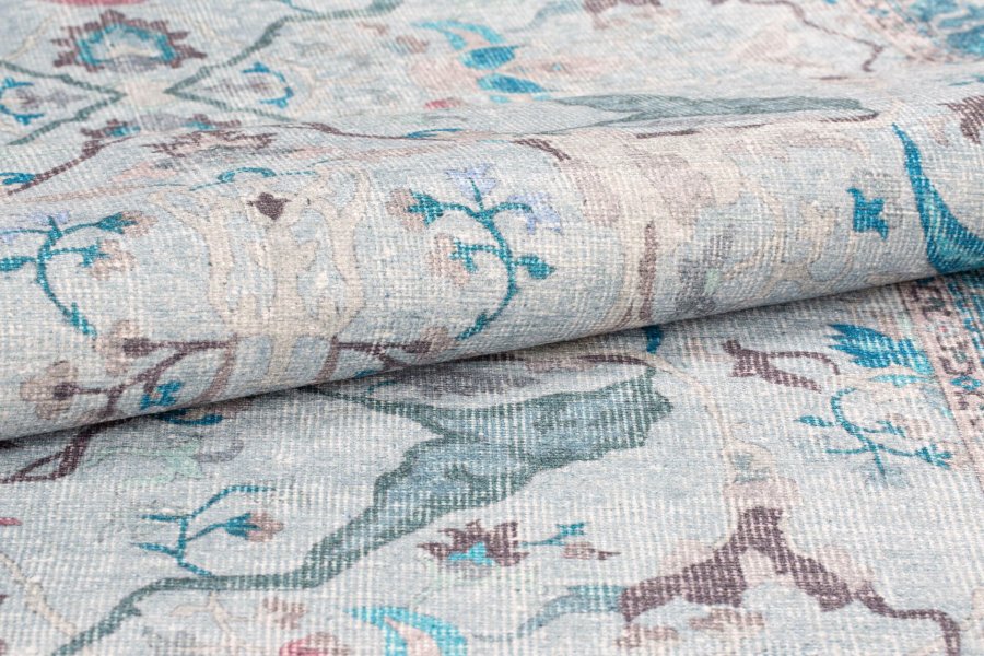 TEPPI Dorian Hall gulvtppe, m. mnster, rektangulr - multifarvet polyester (75x150)