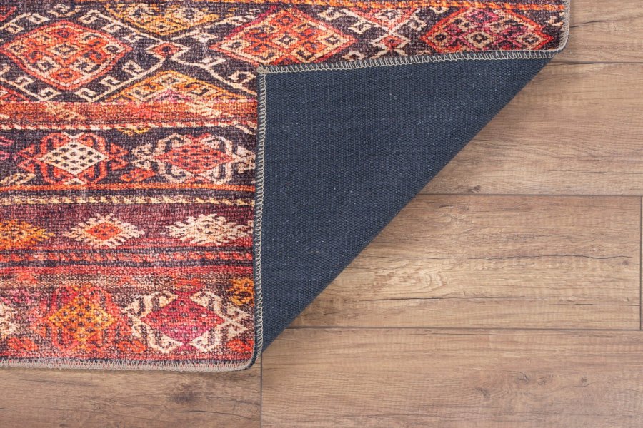 TEPPI Soul gulvtppe, m. mnster, rektangulr - multifarvet polyester (150x230)