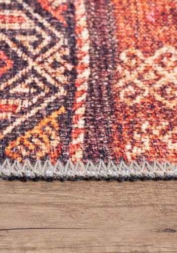 TEPPI Soul gulvtppe, m. mnster, rektangulr - multifarvet polyester (150x230)