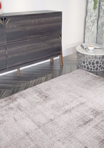 TEPPI Dorian gulvtppe, m. mnster, rektangulr - multifarvet polyester (150x230)