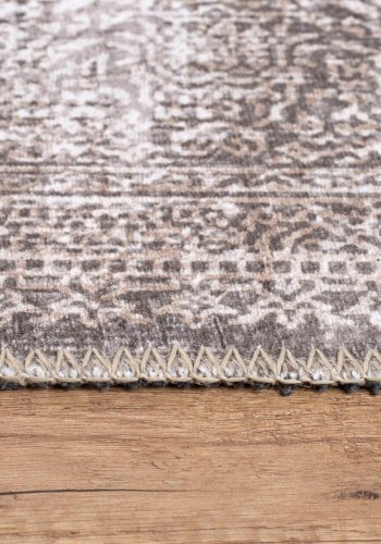 TEPPI Dorian gulvtppe, m. mnster, rektangulr - multifarvet polyester (150x230)