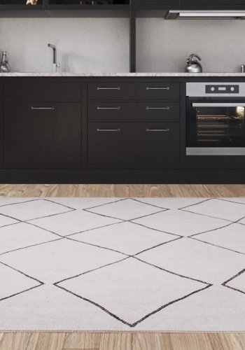 TEPPI Soul gulvtppe, m. mnster, rektangulr - multifarvet polyester (150x230)