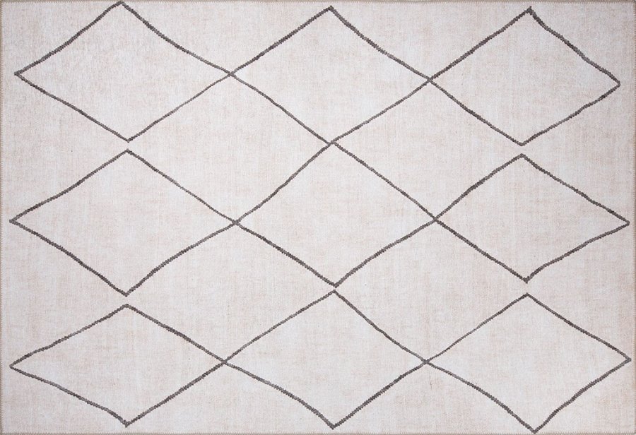 TEPPI Soul gulvtppe, m. mnster, rektangulr - multifarvet polyester (150x230)