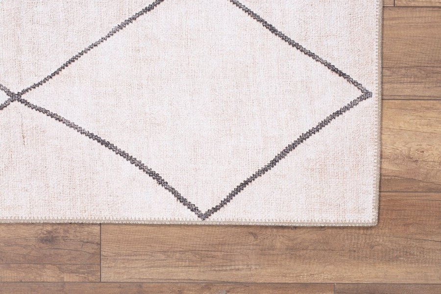 TEPPI Soul gulvtppe, m. mnster, rektangulr - multifarvet polyester (150x230)