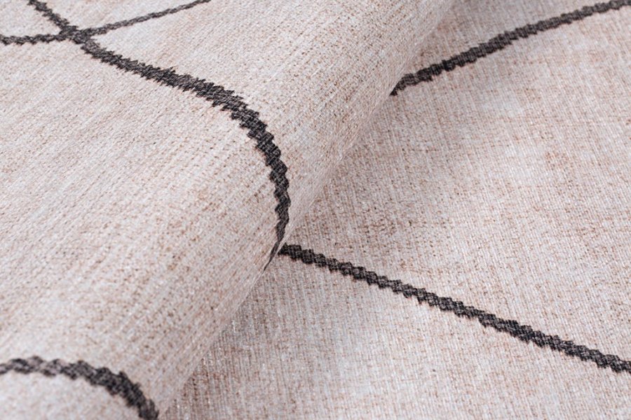 TEPPI Soul gulvtppe, m. mnster, rektangulr - multifarvet polyester (150x230)