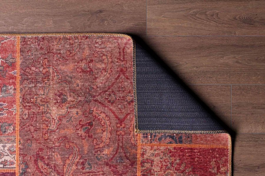 TEPPI Jazz gulvtppe, m. mnster, rektangulr - multifarvet polyester (150x230)