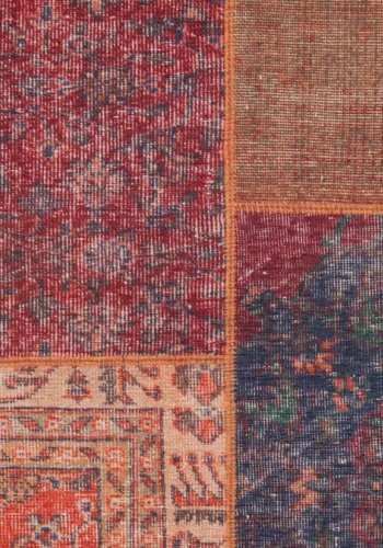 TEPPI Jazz gulvtppe, m. mnster, rektangulr - multifarvet polyester (150x230)