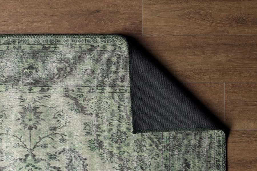 TEPPI Blues Hall gulvtppe, m. mnster, rektangulr - multifarvet polyester (75x230)