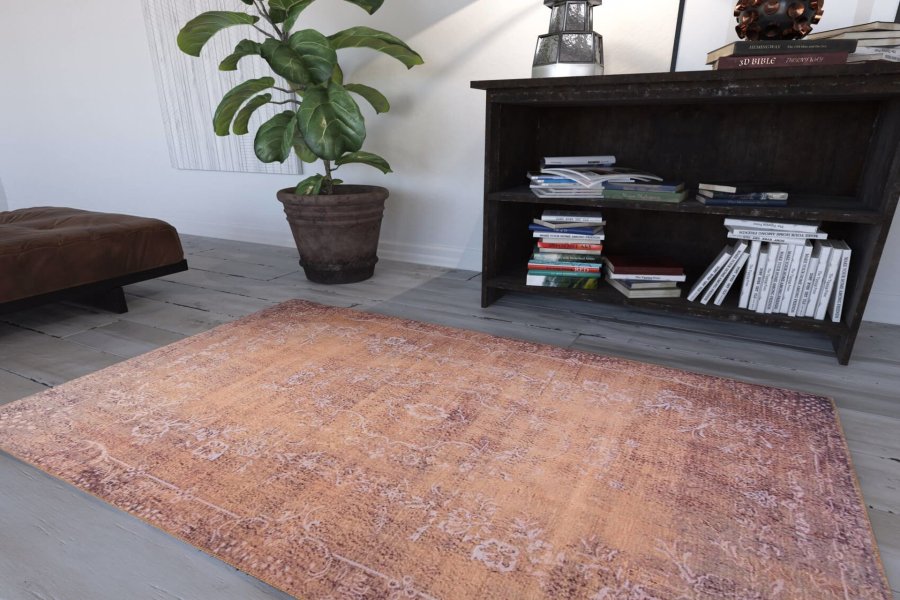 TEPPI Blues gulvtppe, m. mnster, rektangulr - multifarvet polyester (150x230)