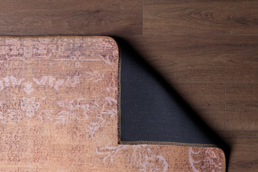 TEPPI Blues gulvtppe, m. mnster, rektangulr - multifarvet polyester (150x230)